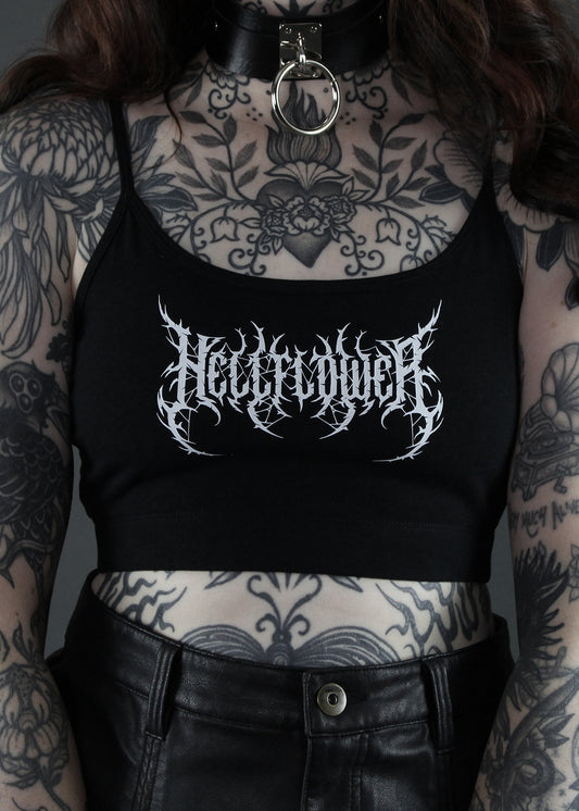 'Guttural' cropped cami
