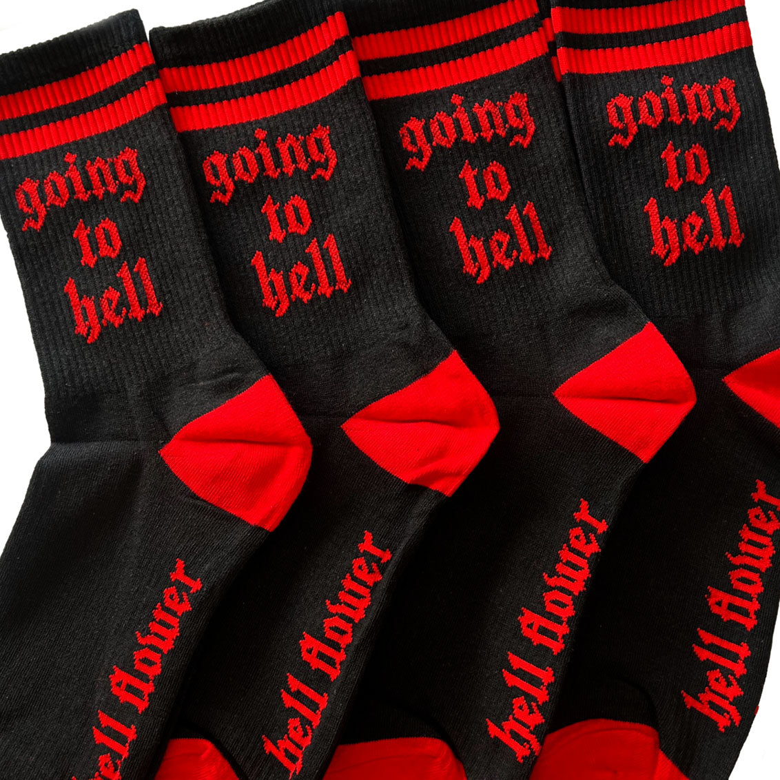 Going To Hell socks black/red