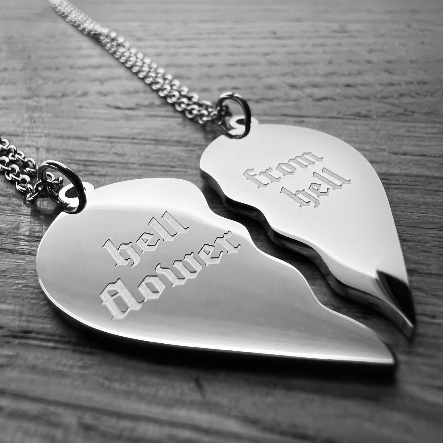 Broken heart Necklace set