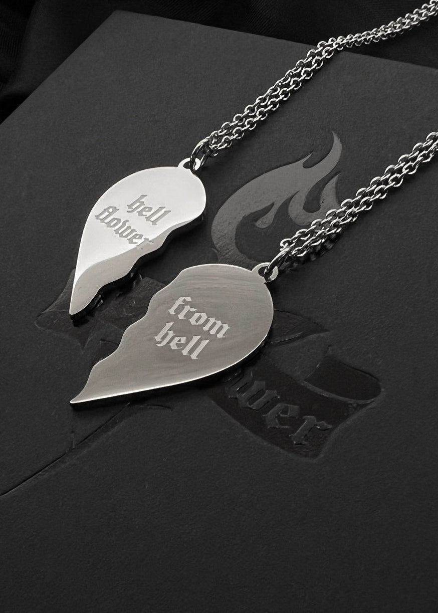Broken heart Necklace set