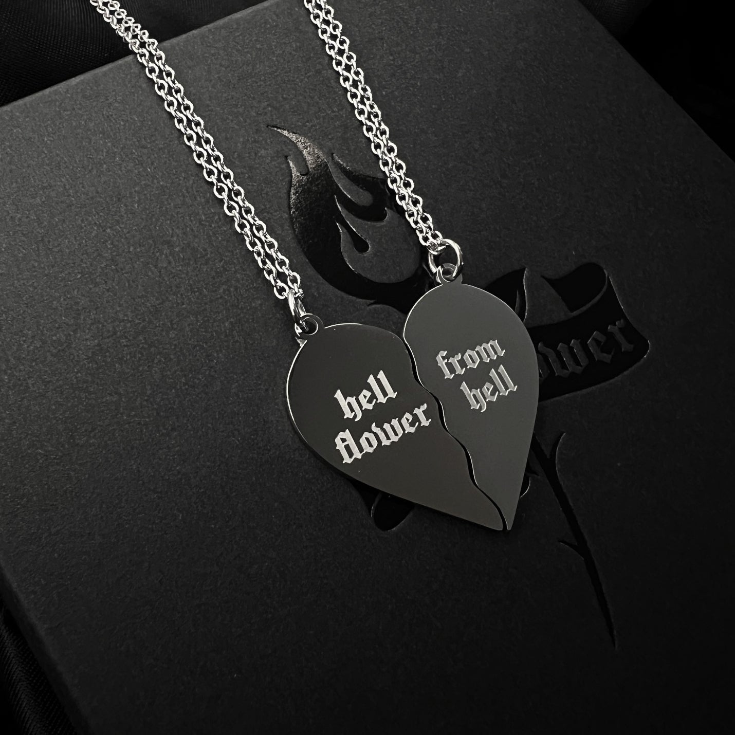 Broken heart Necklace set