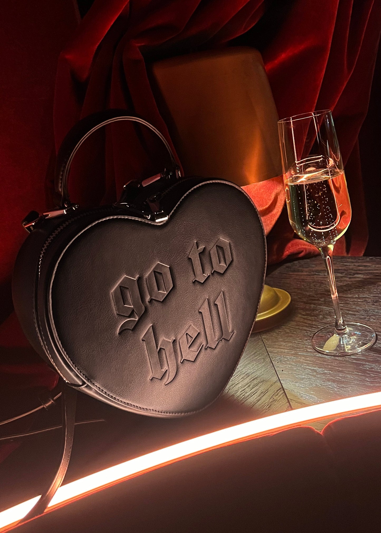 Go To Hell Heart Bag