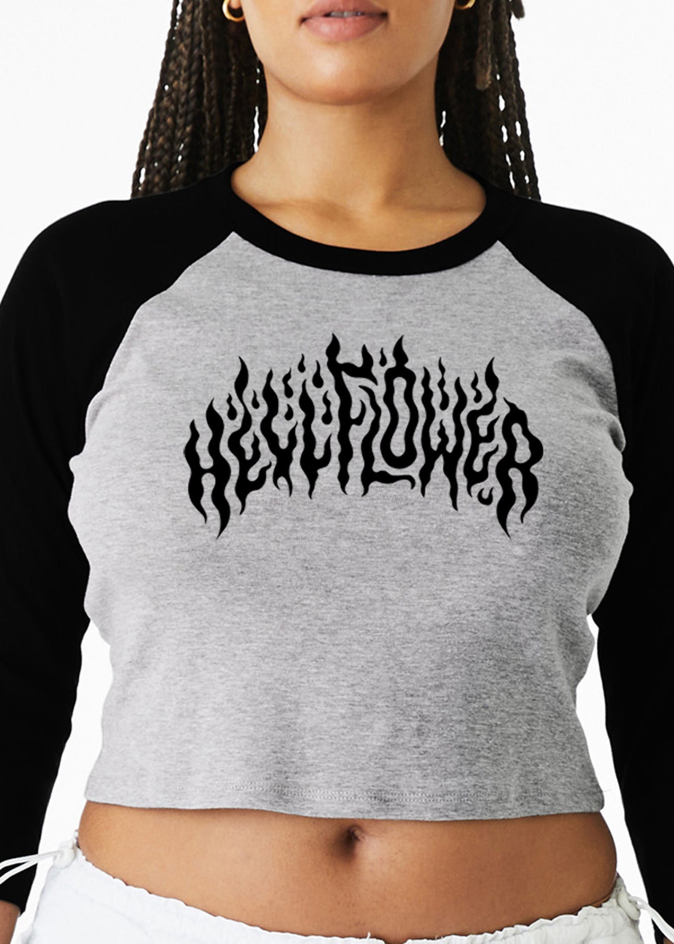 'hell flower' Baseball Tee