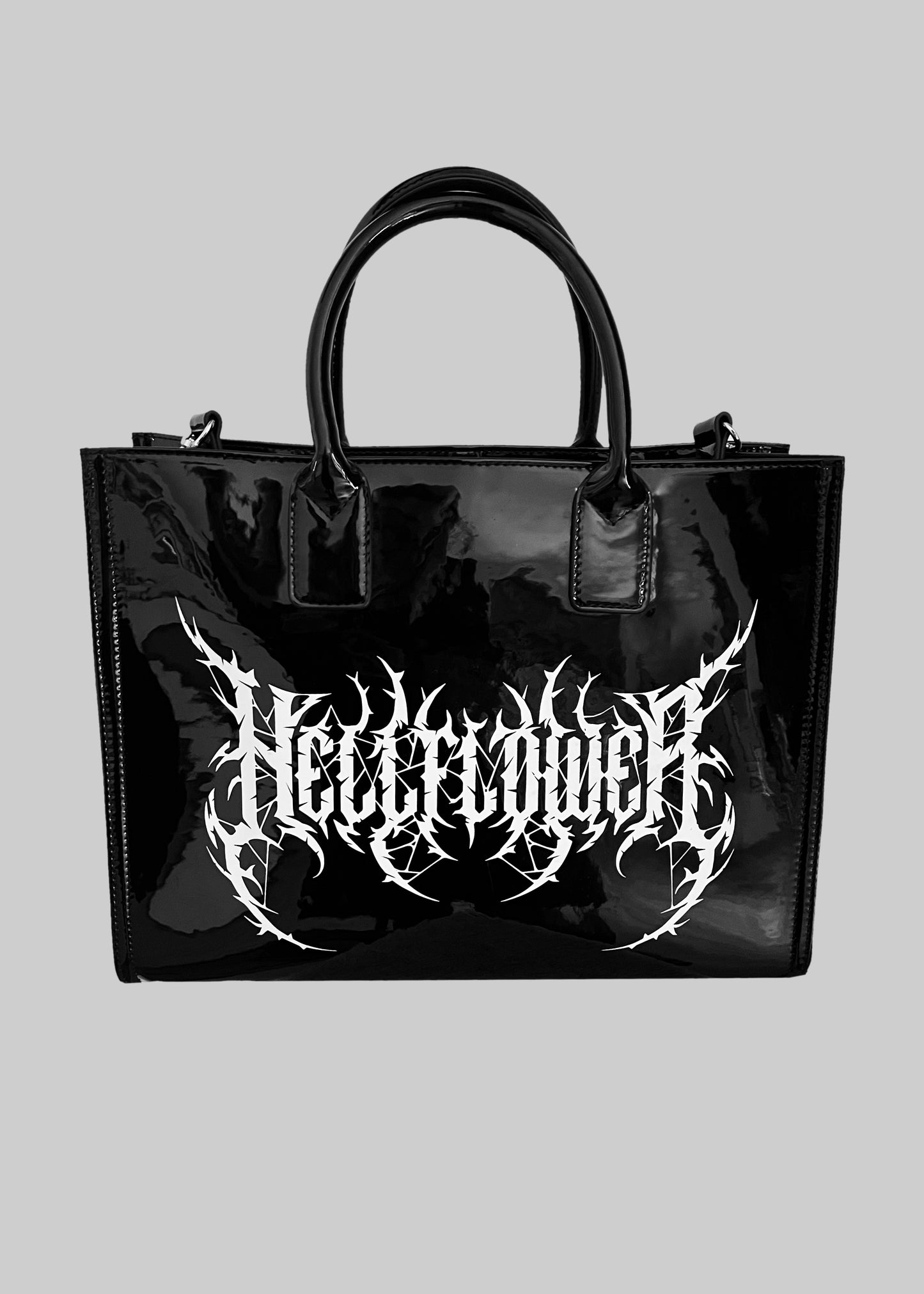 'Guttural' Patent Tote Bag