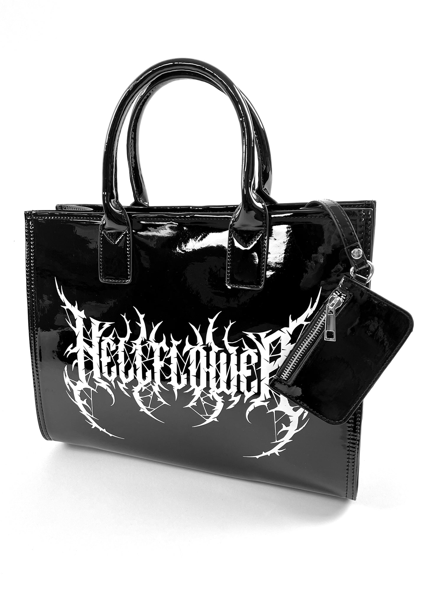 'Guttural' Patent Tote Bag