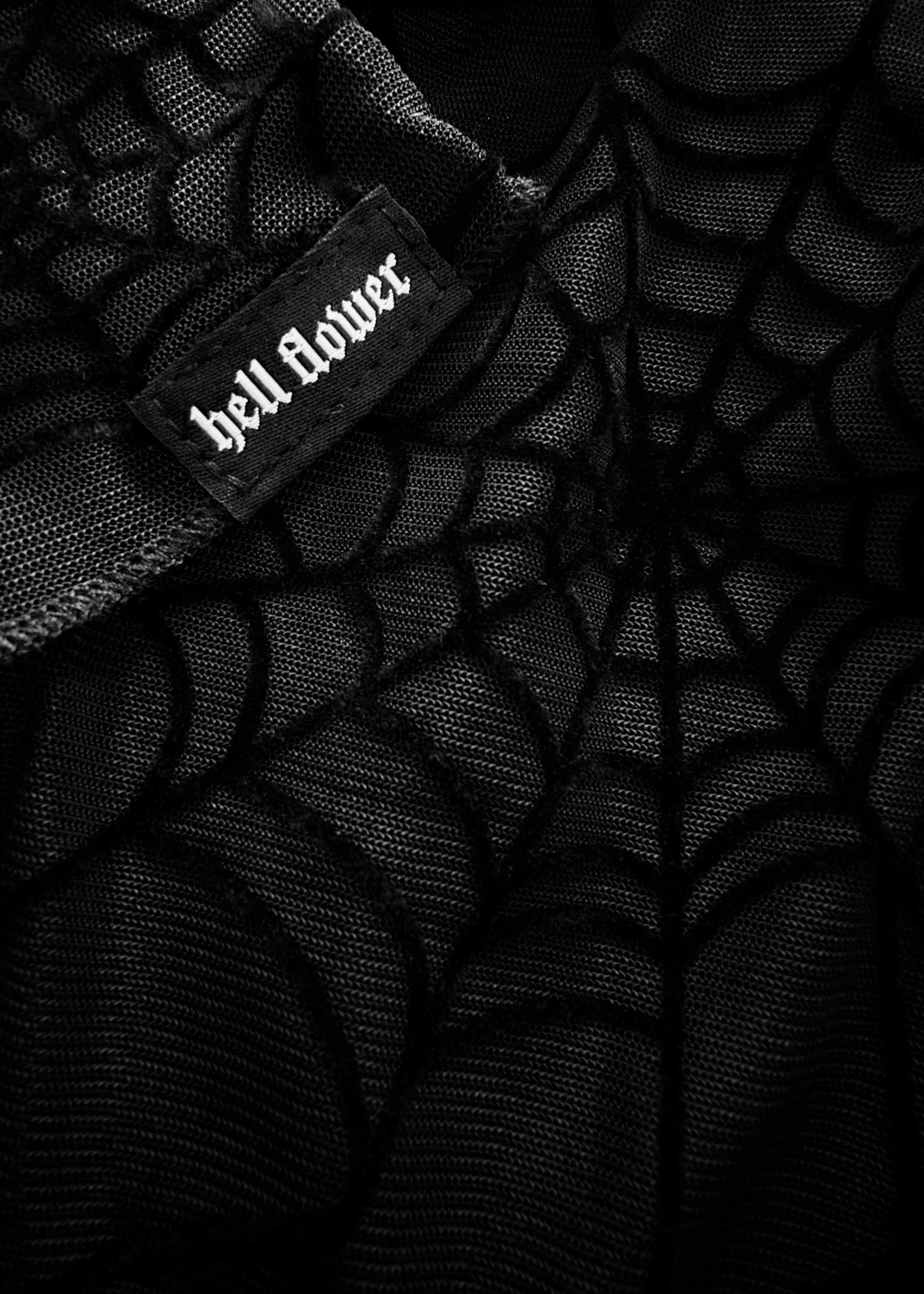 'Zaza' Mesh spiderweb top