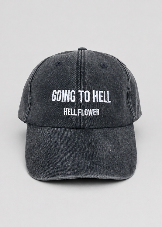 Going to hell  Vintage Cap (white embroidery)