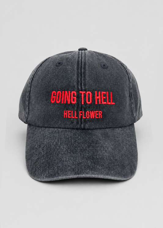 Going to hell Vintage Cap (red embroidery)