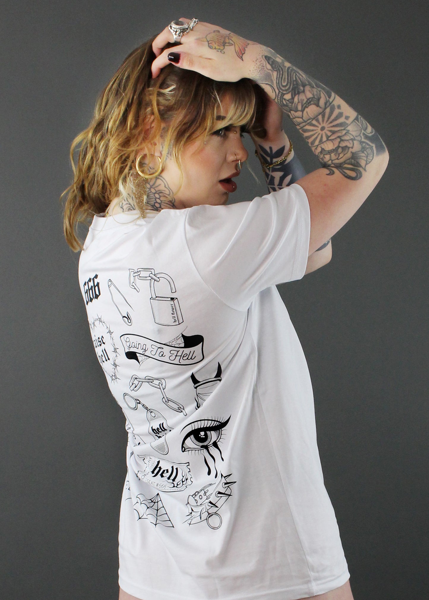 tattoo t-shirt white