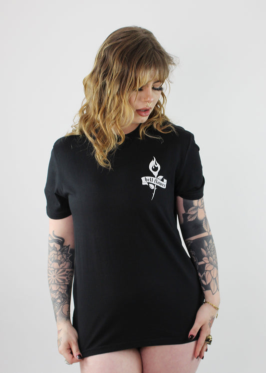 Flash tattoo t-shirt black