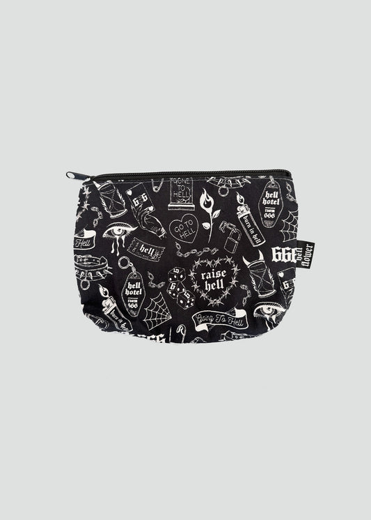 Flash tattoo makeup bag