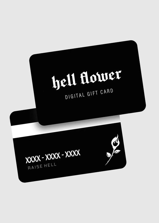 Digital hell flower gift card