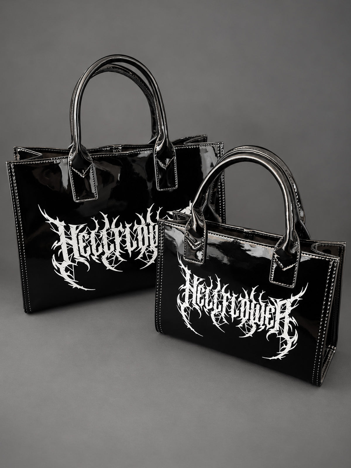 Guttural Patent Tote Bag Medium