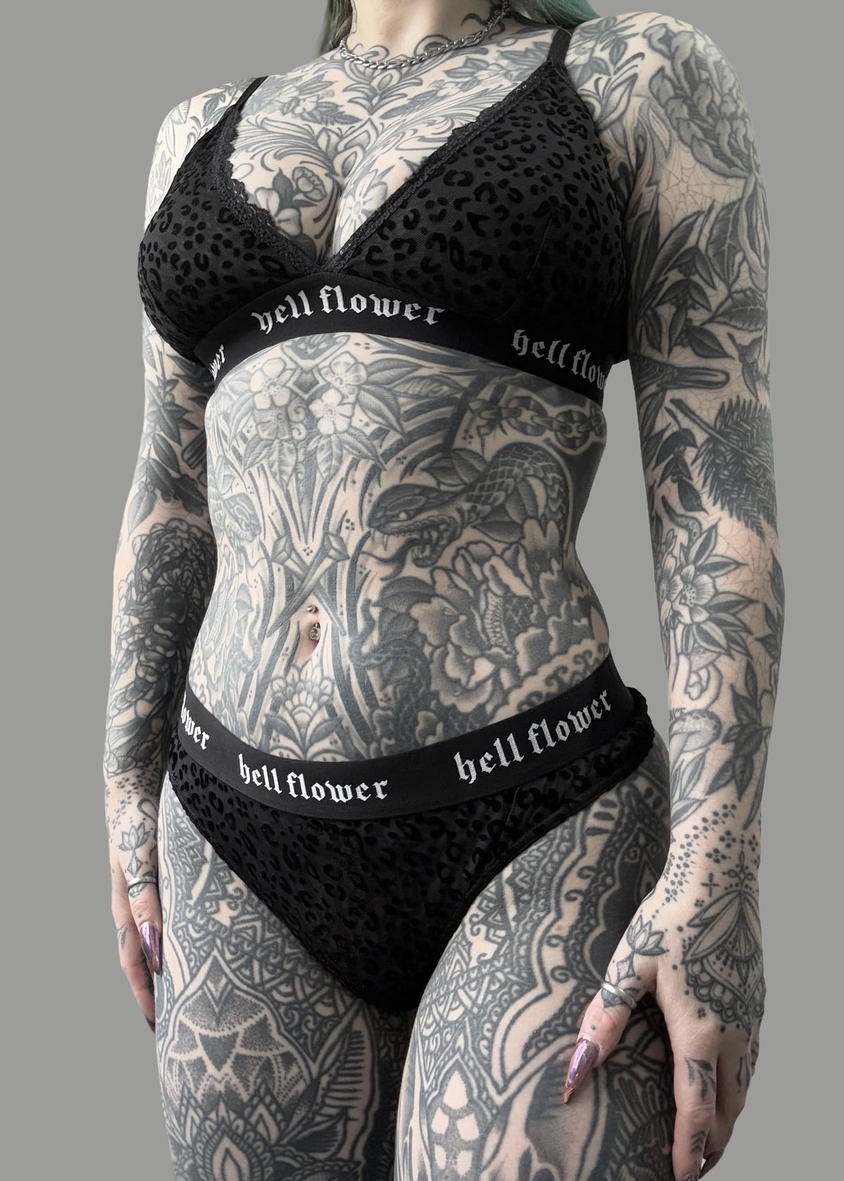 Vivi Black Leopard Underwear