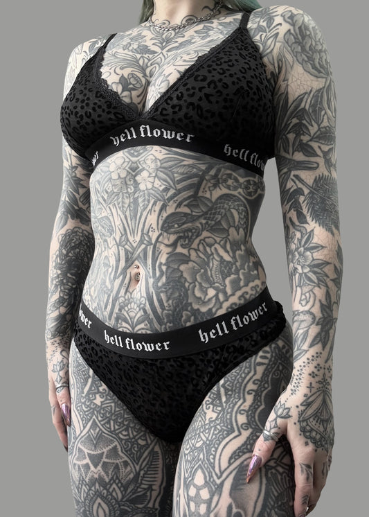 Vivi Black Leopard Underwear