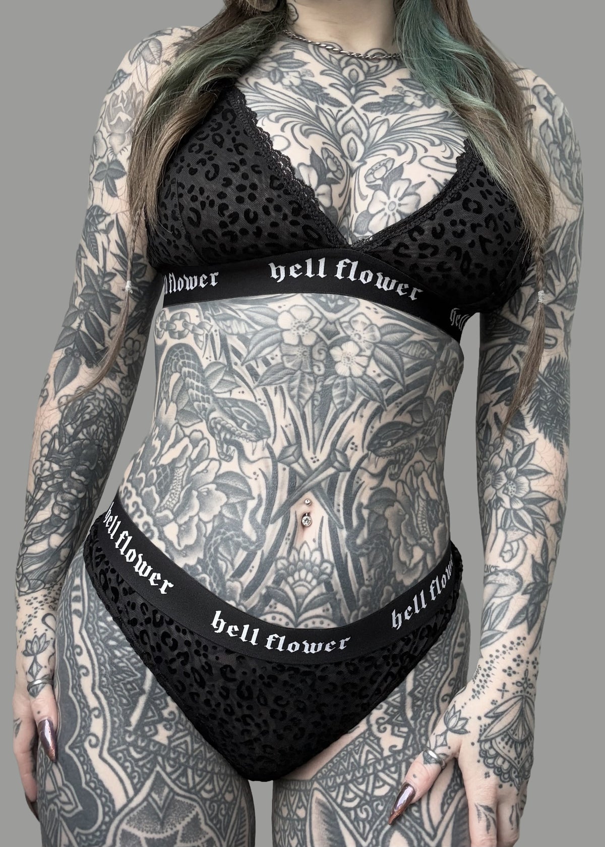 Vivi Black Leopard Underwear