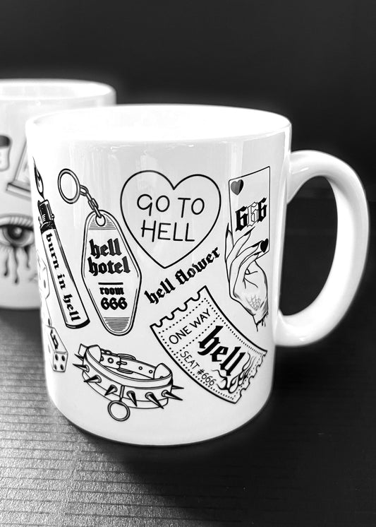 flash tattoo mug