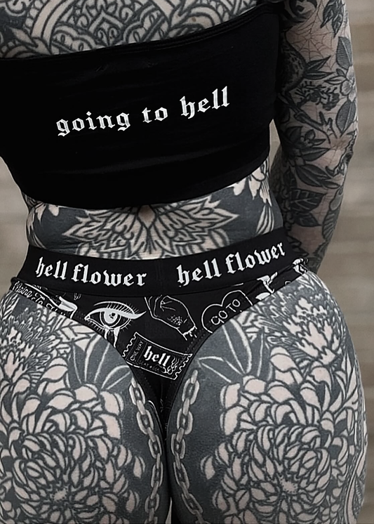 Flash tattoo thong